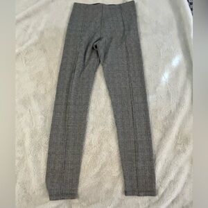 Zara basic leggings. Black and white plaid. Size M.